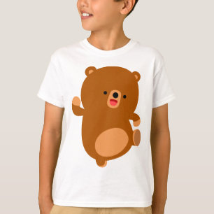 Mignon Ourson de Dessin Animé T-Shirt Enfant