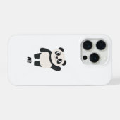 Mignon panda agitant "Salut" Étui de téléphone de (Verso Horizontal)