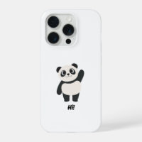 Mignon panda agitant "Salut" Étui de téléphone de