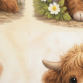 Mignon papier peint à motif bébé vache des Highlan (Couture)