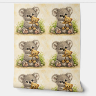 Mignon papier peint à motif de koala Teddy Kawaii