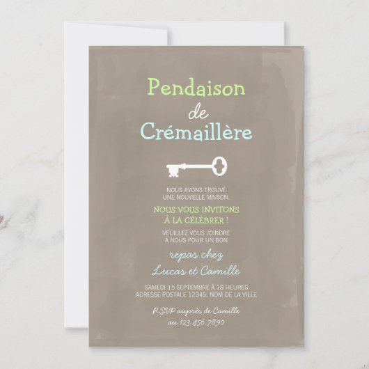 Mignon Pendaison de Crémaillère Kaart (Voorkant)