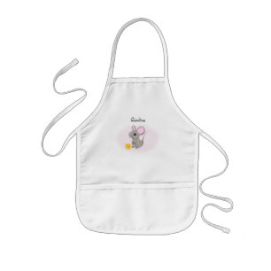 Mignon Petit Souris avec Tabliers Fromage