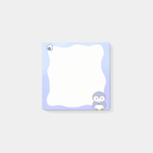Mignon Post-it Pastel Manchot   Autocollant Kawaii