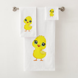 Mignon poussin sur fond blanc