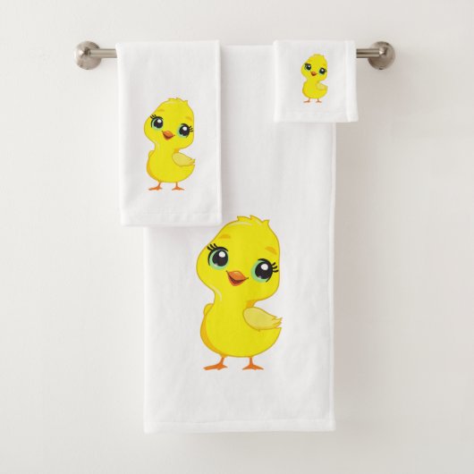Mignon poussin sur fond blanc (En situation)