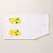 Mignon poussin sur fond blanc (Serviette à main)