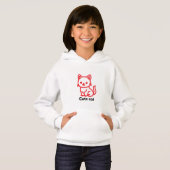 Mignon pullover à capuche pour enfants au motif de (Devant entier)