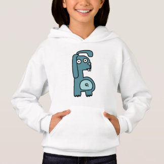 Mignon Pullover Chèvre de Dessin Animé Bleu pour F