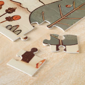 mignon puzzle village lapin. (Côté)