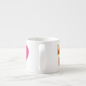Mignon renard amour Espresso Mug (Dos)