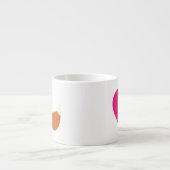 Mignon renard amour Espresso Mug (Devant)