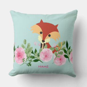 mignon renard boisé Jeu oreiller 20" x 20"