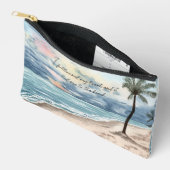 mignon sac à maquiller zipper fourre-tout plage (Ouvrir)