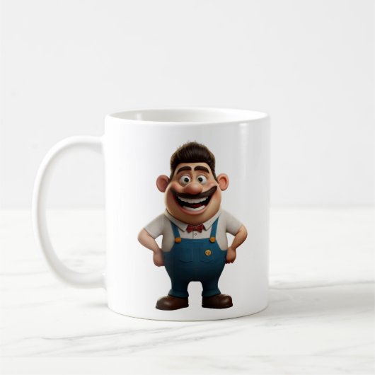 mignon silhouette figure mug (Gauche)