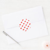 mignon stickers d'éléphant rouge. (Enveloppe)