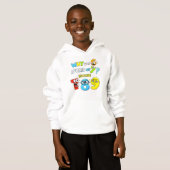 Mignon Sweat à Capuche Cartoon Chiffres Maths Enfa (Devant entier)