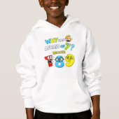Mignon Sweat à Capuche Cartoon Chiffres Maths Enfa (Devant)