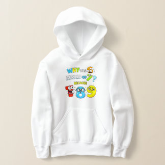 Mignon Sweat à Capuche Cartoon Chiffres Maths Enfa