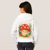 Mignon sweat à capuche champignon pour enfants (Dos entier)