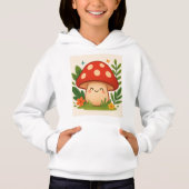 Mignon sweat à capuche champignon pour enfants (Devant)