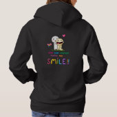 Mignon Sweat à Capuche Chat Qui Agite La Main (Dos)