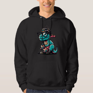 Mignon sweat à capuche de dinosaure