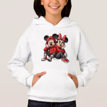 Mignon sweat à capuche pour enfants couple de sour