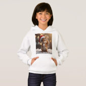 Mignon sweat à capuche pour filles avec écureuil d (Devant entier)