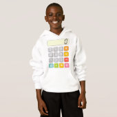 Mignon sweat-shirt de calculatrice de maths pour l (Devant entier)