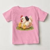 Mignon T-Shirt Bébé pour Tout-Petit avec une Mère  (Devant)