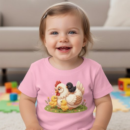 Mignon T-Shirt Bébé pour Tout-Petit avec une Mère 