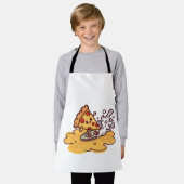 Mignon tablier de pizza Kawaii drôle tablier de cu (Porté)