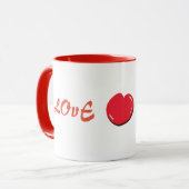 mignon texte bande dessinée mug (Devant gauche)