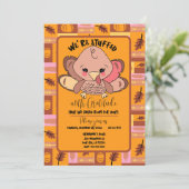 Mignon Turquie Ami Action de grâce Invitation (Debout devant)