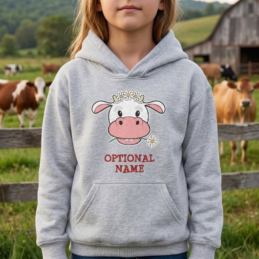 Mignon Veau de Dessin Animé | Sweat à Capuche Pers