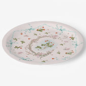 Mignonette Aardbeien Frans Blauw Groot Bord (Gekanteld)