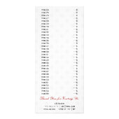 mignonette cupcakes carte de menu de boulangerie (Dos)