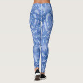 mignonette et florale Legging bleu femmes (Dos)