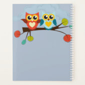 Mignonette OWLS Mariage à thème Bleu orange (Dos)