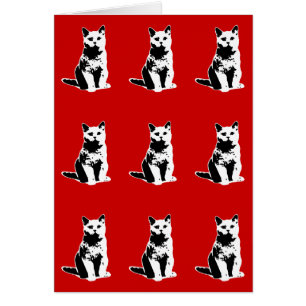 mignonette pattering de chats noirs