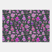 mignonette thé motif enveloppement feuilles papier (Devant 3)