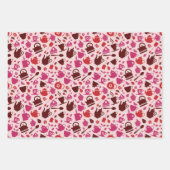 mignonette thé motif enveloppement feuilles papier (Devant 2)