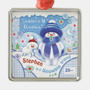 Mignonne 1er ornement de Noël pour grand-fils