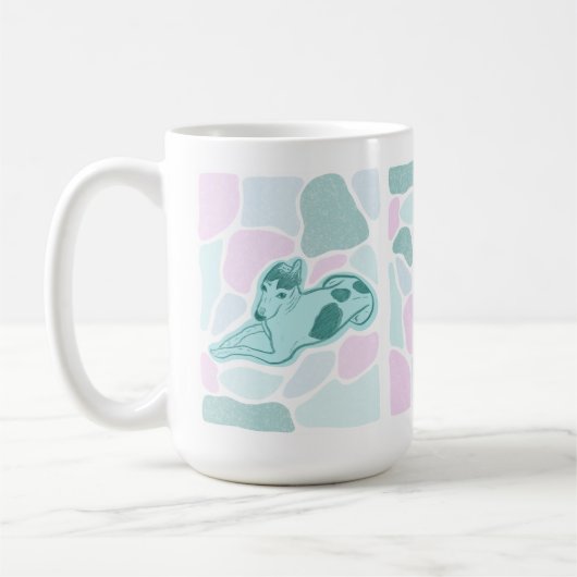 Mignonne à la "Max" Chien Mug (Gauche)