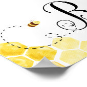 Mignonne abeilles de miel première Affiche de bien (Coin)