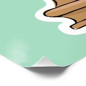 Mignonne affiche du chat de Noël (Coin)