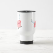 Mignonne aile caricature Cochon Commuter Mug (Centre)