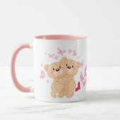 Mignonne Amour Ours Mug (Gauche)