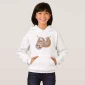 mignonne amoureuses paresseuses filles Sweat - shi (Devant entier)